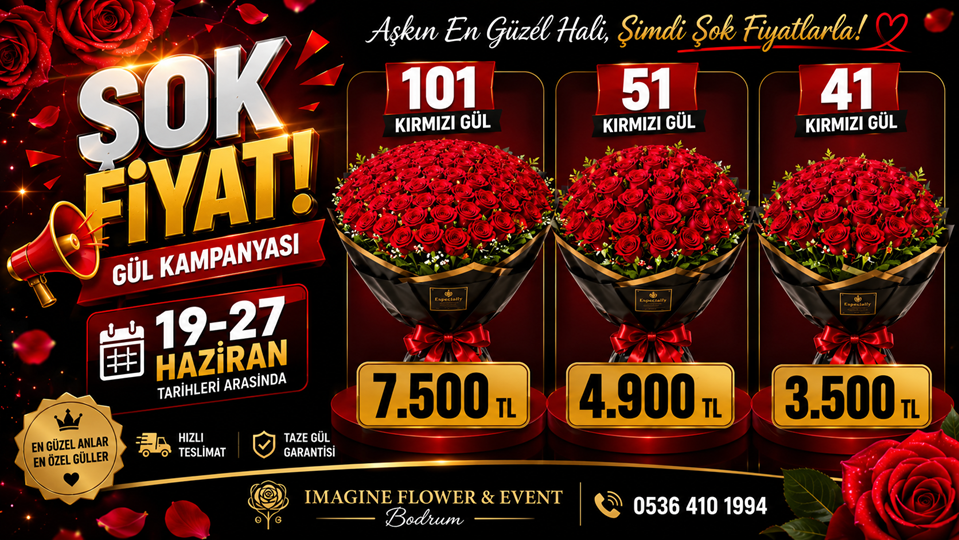 Bodrum çiçekçi - fotoğraflı teslimat imaginebodrum